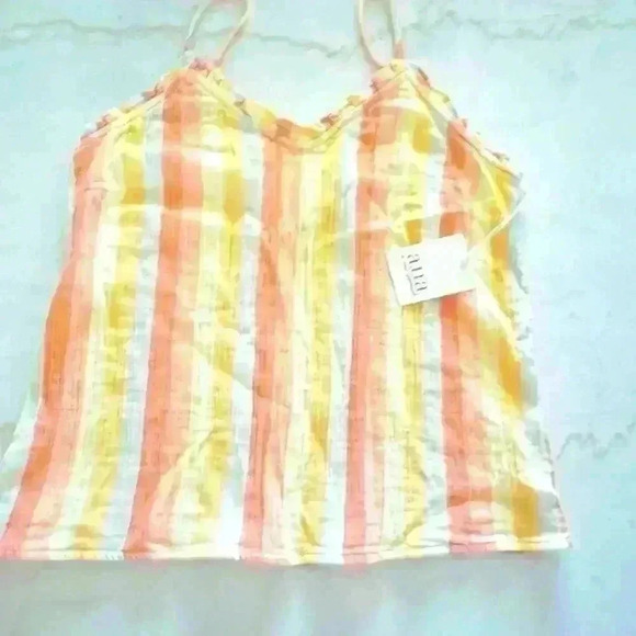 NWT a.n.a striped  tank women’s size Medium. - Picture 1 of 6